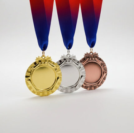 Large Medal with Multi-Color Ribbon – Custom Championship Award Medal