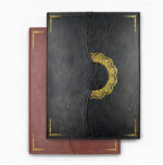 A4 Certificate Folder with Gold Plate – Premium Custom Award Certificate Holder