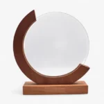 Round Crystal Trophy with Wooden Base – Premium Custom Recognition Award