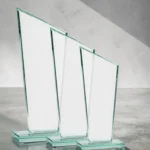 Clear Crystal Slanted Side Accent Award – Premium Optical Crystal Recognition Trophy - Image 2