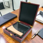 Square Crystal Award with Wooden Base – Premium Custom Recognition Trophy - Image 2