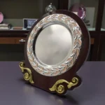 Premium Wooden Leaf Award Trophy with Round Metal Plate & Luxury Wooden Box - Image 3