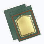Green Certificate Trophy with Gold Plate – Premium Custom Award Folder - Image 4