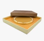 Metal Square Frame Trophy with Round Custom Print Plate – Premium Award Plaque - Image 4