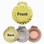 Large Medal with Multi-Color Ribbon – Custom Championship Award Medal - Image 3