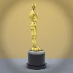 Golden Award Statue – 3D Printed Premium Recognition Trophy - Image 4