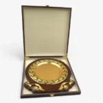 Premium Wooden Leaf Award Trophy with Round Metal Plate & Luxury Wooden Box - Image 7