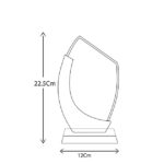 Crystal Award with Blue Side Design – Premium Optical Crystal Recognition Trophy - Image 6