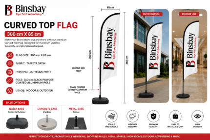 Curve Top Flag