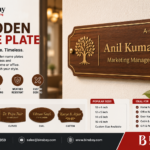 Wooden Name Plate
