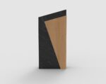 Eco Swirl Recycled Award – Sustainable Black Crystal Recognition Trophy - Image 2