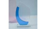 Crystal Award with Blue Side Design – Premium Optical Crystal Recognition Trophy - Image 5