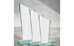 Clear Crystal Slanted Side Accent Award – Premium Optical Crystal Recognition Trophy - Image 2