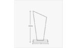 Clear Crystal Slanted Side Accent Award – Premium Optical Crystal Recognition Trophy - Image 5
