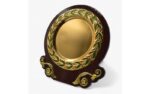 Premium Wooden Leaf Award Trophy with Round Metal Plate & Luxury Wooden Box