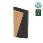 Eco Swirl Recycled Award – Sustainable Black Crystal Recognition Trophy
