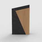Eco Swirl Recycled Award – Sustainable Black Crystal Recognition Trophy