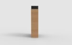 Eco Swirl Recycled Award – Sustainable Black Crystal Recognition Trophy - Image 2