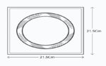 Metal Square Frame Trophy with Round Custom Print Plate – Premium Award Plaque - Image 4