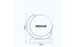 Round Crystal Trophy with Wooden Base – Premium Custom Recognition Award - Image 5