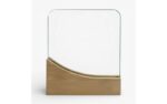 Square Crystal Award with Wooden Base – Premium Custom Recognition Trophy
