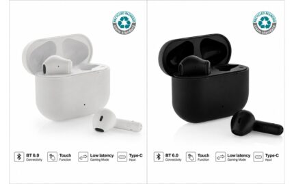 TUNEVO RCS recycled plastic wireless earbuds