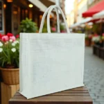 White Laminated Jute Bag – Custom Branded Shopping & Gift Bag