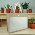 Jute Bag with Cotton Pocket – Custom Branded Promotional Bag