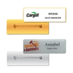 Metal Name Badges in Gold and Silver Plated - Image 3
