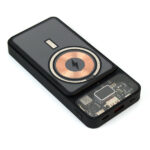 AK 124 TRANSPARENT MAGNETIC WIRELESS LIGHT-UP LOGO POWERBANK FAST CHARGER - Image 3