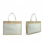 Jute Bag with Cotton Pocket – Custom Branded Promotional Bag - Image 3