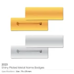Metal Name Badges in Gold and Silver Plated - Image 4