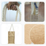 Jute Bag with Cotton Rope Handle & Zipper – Custom Branded - Image 4