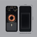 AK 124 TRANSPARENT MAGNETIC WIRELESS LIGHT-UP LOGO POWERBANK FAST CHARGER - Image 4