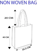 Sublimation Non-Woven Bag with Coloured Edges & Handles – Custom Printed - Image 5