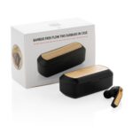 BEBRA - XD Bamboo Free Flow TWS Earbuds in Charging Case - Black - Image 6